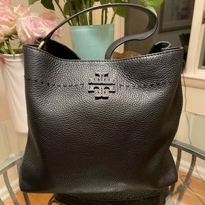 Tory Burch Black Hobo Handbag